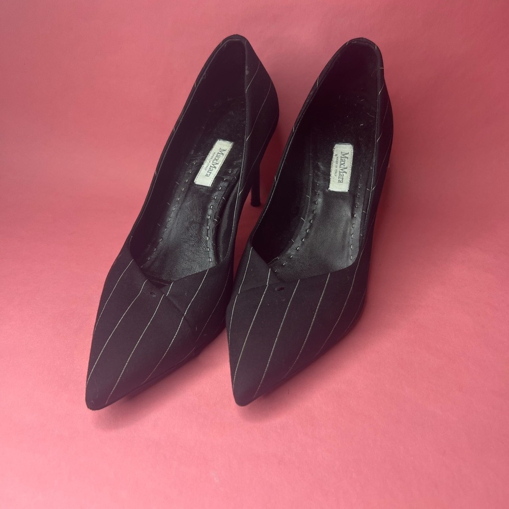 Max Mara pinstripe heels